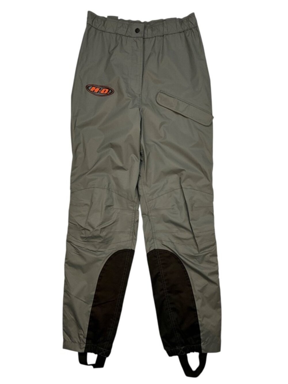 Harley Davidson Womens Waterproof Rain Pant With Stirrups M Gray